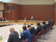 岡山県広域水道企業団　平成25年11月運営協議会の様子