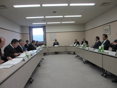 岡山県広域水道企業団　平成25年11月企業団議会の様子