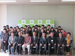 韓国富川市　正明高等学校訪日文化研修団の来訪の様子