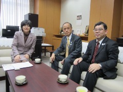 文部科学審議官と大森市長