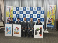 平成28年度全国高等学校総合体育大会岡山市競技種目別大会ポスター原画表彰式