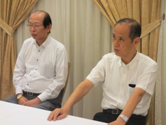 美咲町長・副町長と岡山市長・副市長との懇談会