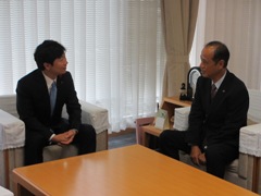 岡山県知事訪問の様子