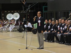 第25回記念大会「マーチング・イン・オカヤマ　メインフェスティバル」閉会式・表彰式の様子