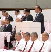 平成28年度全国高等学校総合体育大会剣道大会開会式の様子