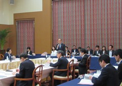 指定都市サミットに出席する大森雅夫岡山市長