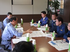 意見交換会に出席する大森雅夫岡山市長　その3