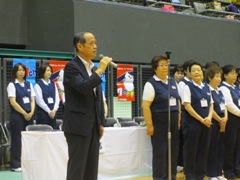 第30回岡山市長杯婦人バレーボール大会の様子