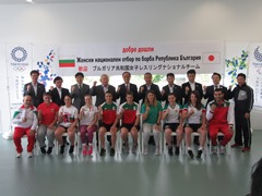 ブルガリア共和国女子レスリングナショナルチーム強化キャンプ　歓迎式の様子
