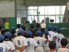 第25回岡山西軟式野球スポーツ少年団錬成交流大会　閉会式の様子