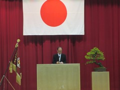 岡山市立中学校卒業式の様子