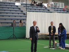 「わくわく子どもまつりin岡山ドーム」開会セレモニーの様子