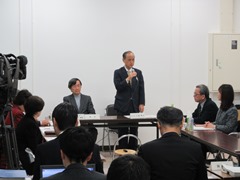 平成30年度第3回岡山市本庁舎整備検討会の様子