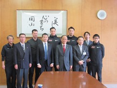 3×3（バスケットボール）男子日本代表候補選手・関係者　来訪の様子