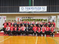 3×3（バスケットボール）男子日本代表候補キャンプ　歓迎式の様子