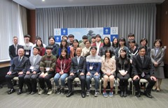 大韓民国・富川市の正明高等学校訪日文化研修団　来訪の画像
