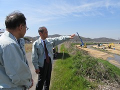 平成30年7月豪雨災害被災地等視察の様子