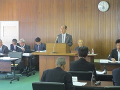 旭川中部衛生施設組合　第2回定例組合議会の様子