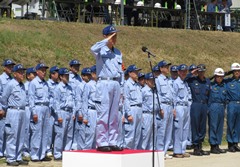 岡山市水防訓練の様子