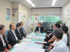 日本下水道協会　国土交通省　提言活動の様子