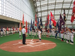 第24回岡山西軟式野球スポーツ少年団錬成交流大会の様子