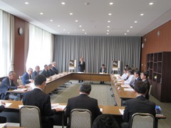 令和元年度第1回　岡山芸術交流実行委員会総会の様子