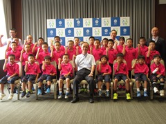 「第27回全日本ドッジボール選手権全国大会」に出場する「南輝ドッジボールクラブ」来訪の画像