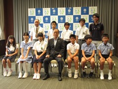 全国珠算教育連盟中国五県選手権大会　岡山県代表出場者　来訪の画像