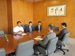株式会社ほけんのぜんぶ　榎　良尚　代表取締役社長　来訪の画像