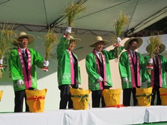 おかやま秋の収穫祭　地産地消マルシェ2017　開会式の様子