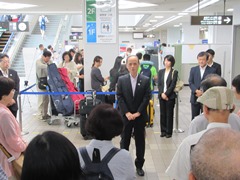 第27回釧路市・岡山市友好親善都市訪問団の様子