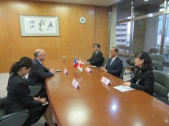 在京都フランス領事館　ジュール・イルマン総領事　来訪の様子