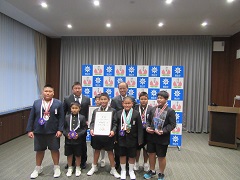「令和元年度JOCジュニアオリンピックカップ第32回全日本小学生相撲優勝大会」出場の選手・関係者　来訪の様子