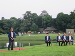 夏の烏城灯源郷・幻想庭園オープニングセレモニーの様子