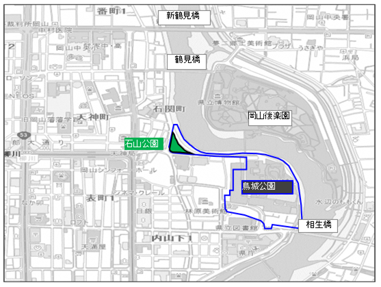 オープンカフェの位置図