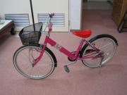No.47 22インチ ピンク・黒 自転車 の写真
