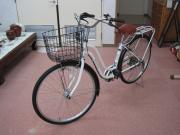 抽選品No.50 26インチ 白・茶 自転車 の写真