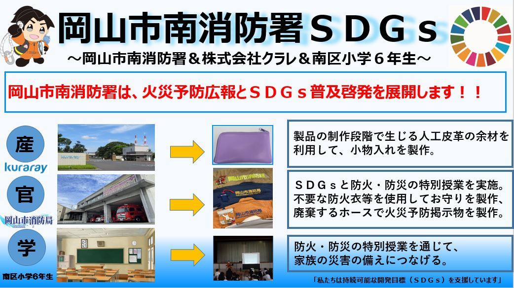 岡山市南消防署SDGsの計画の画像