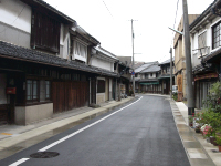 西大寺観音院の門前町の写真