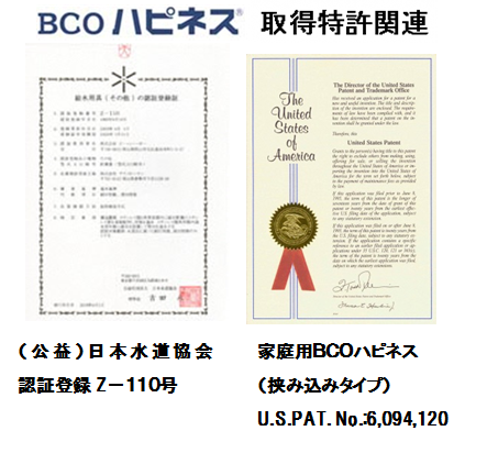 BCOハピネス取得特許関連