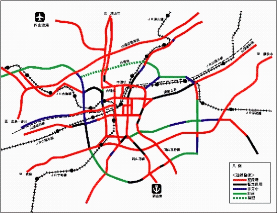幹線道路網図 