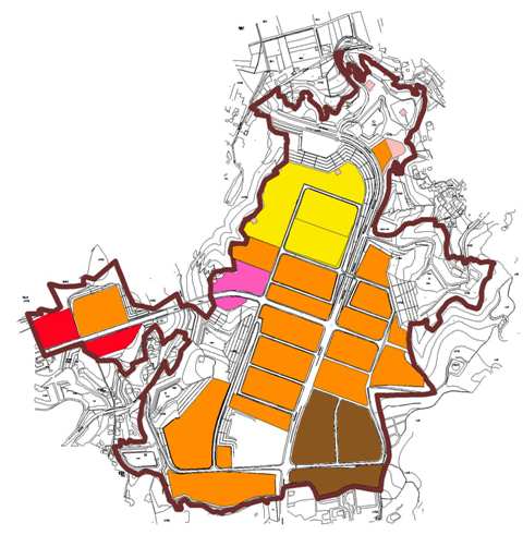 岡山県総合流通業務団地図