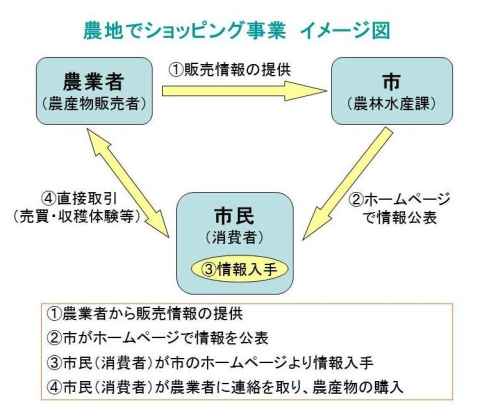 農地でショッピング-事業イメージ図