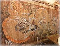 中津山願興寺の龍の絵