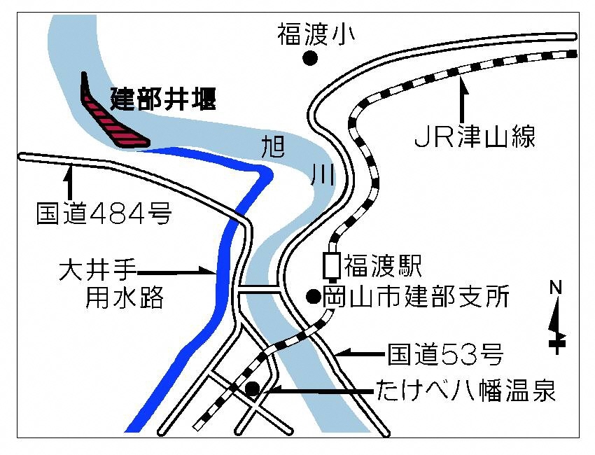 建部井堰マップ