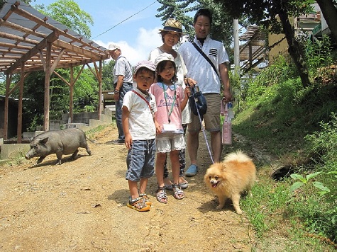 動物との画像