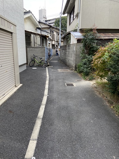 静かな路地が！