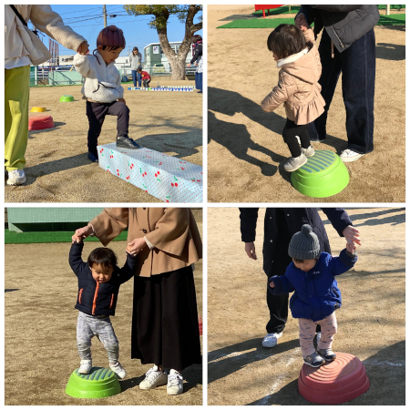 飛び石一本橋の様子