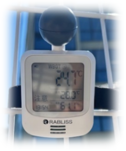 熱中症暑さ指数測定器の写真