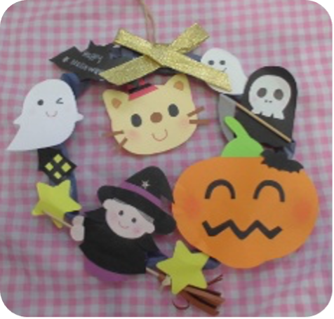 ハロウィンリースの写真